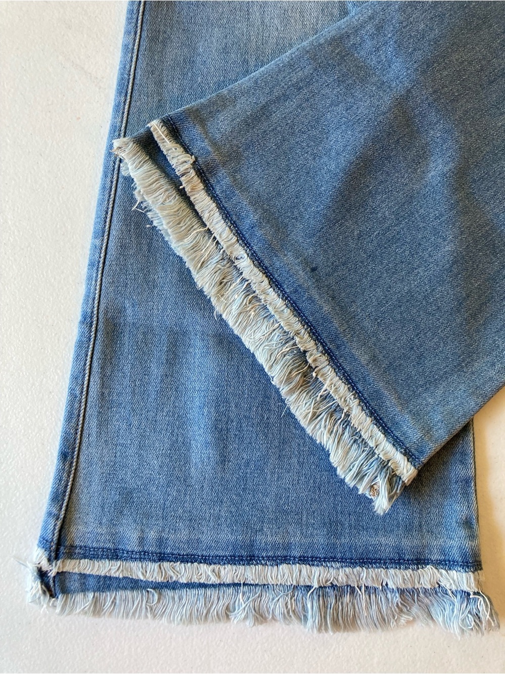 NWT MAURICES KANCAN Ultra High Rise Flare Size 28X33 Double Fringe - Picture 4 of 8